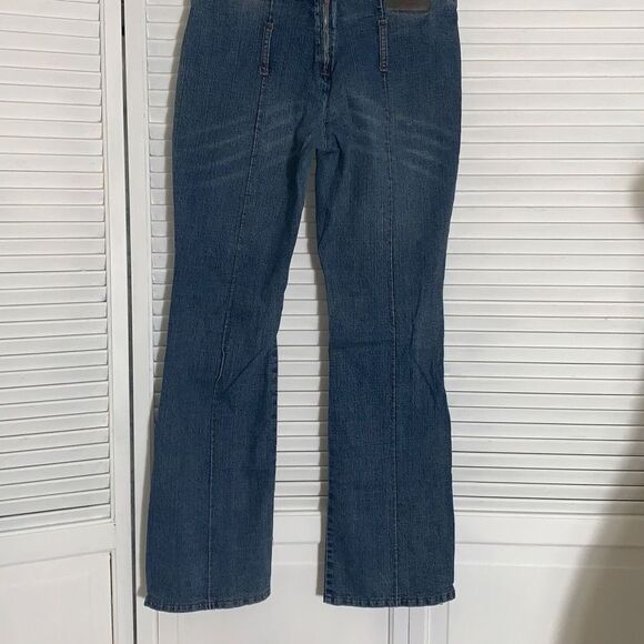 Vintage Zane-Di Y2K Low Rise Split Hem Bootcut Flares Size 9 - Picture 10 of 16